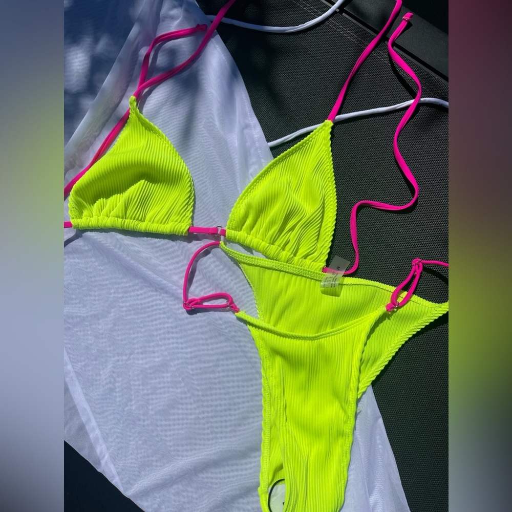 Bikini and mesh coverup dress bundle!